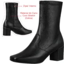 Bota Feminina Over Salto Médio Bico Fino